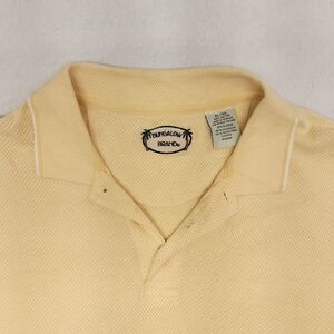 Bungalow Brand Short Sleeve Pullover Polo Shirt Adult Mens Size XL Yellow